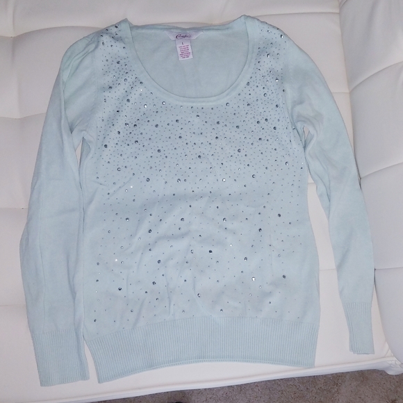 Candies mint rhinestone sweater - largest - Picture 5 of 8